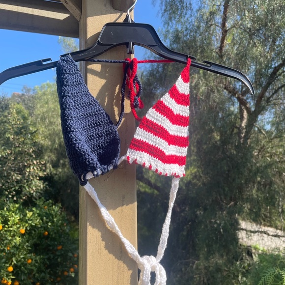 Usa Fourth of July bralette woven top small - Picture 1 of 7